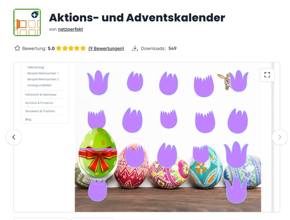 Shopware Plugin "Aktions- und Adventskalender"