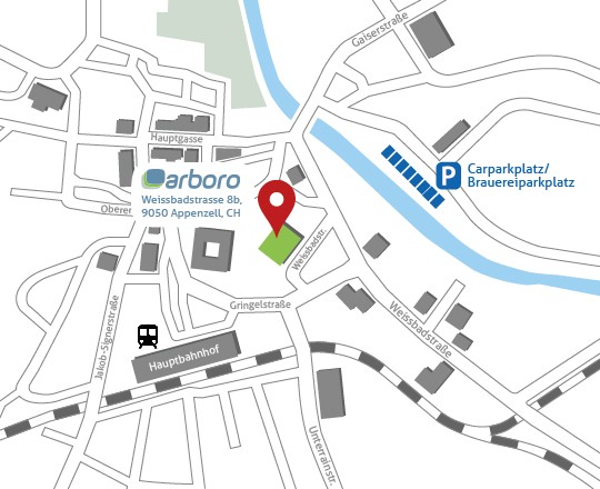 Anfahrtskizze arboro Schweiz