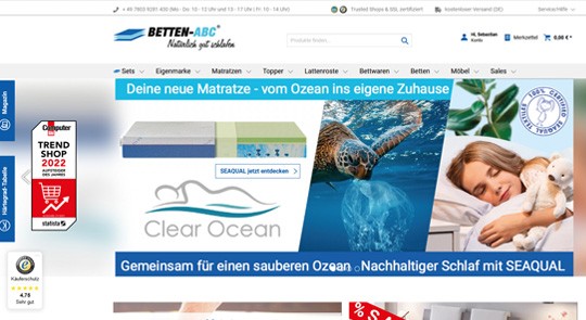 Betten-ABC SEO Landingpage